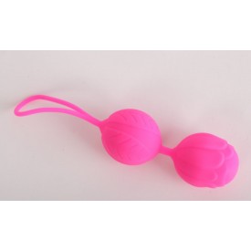 Фигурные розовые шарики "Бутон цветка"